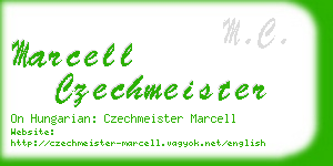 marcell czechmeister business card